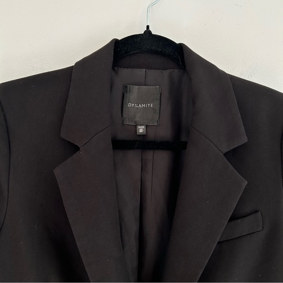 Dynamite Lorelei One Button Blazer Black Size XS - Picture 7 of 13